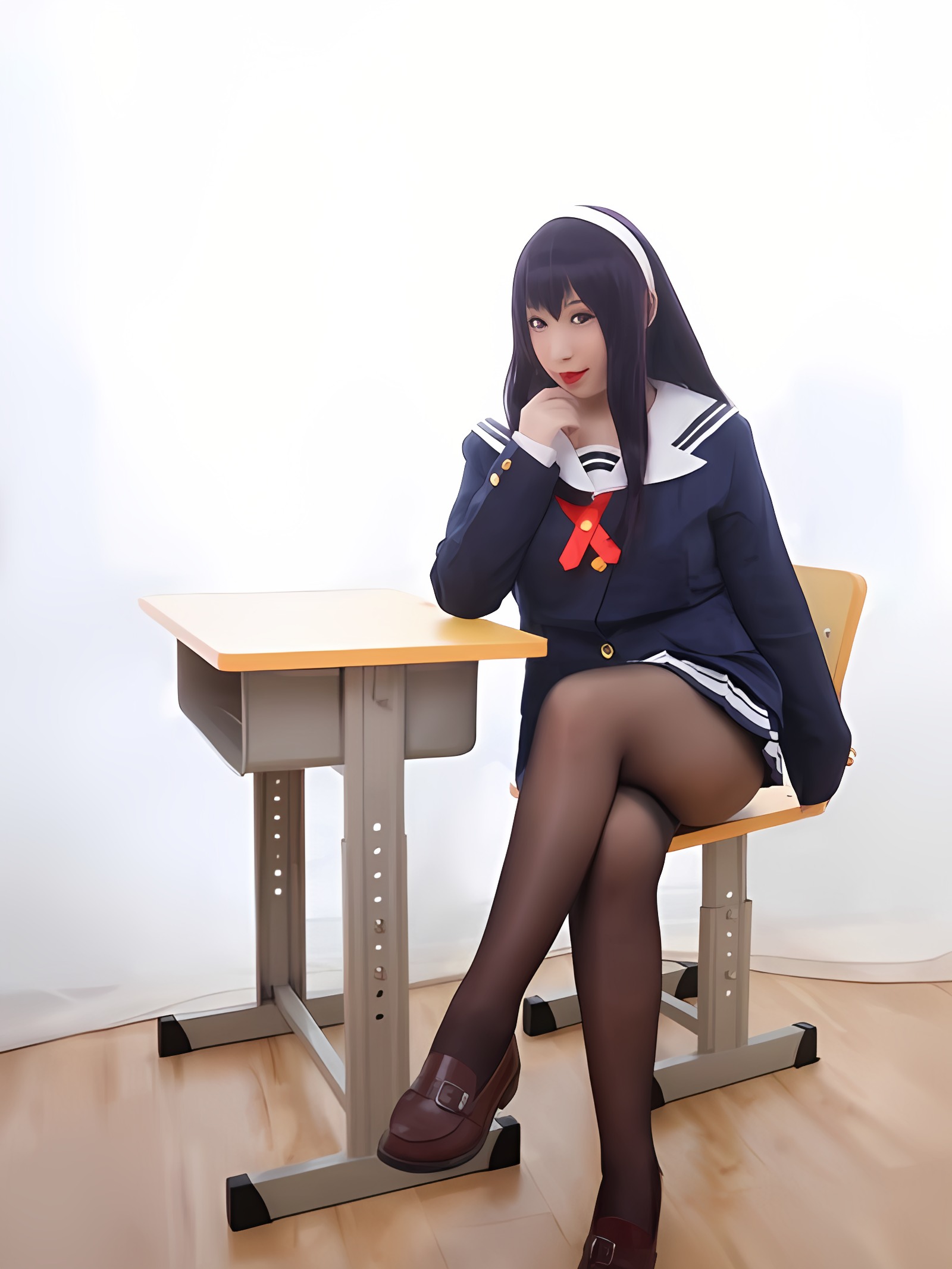 胡桃猫Kurumineko - 霞之丘诗羽 校服&兔女郎